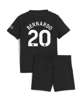 Billige Fotballdrakt Manchester City Bernardo Silva #20 Replika Bortedraktsett Barn 2025-26 Kortermet (med bukser)